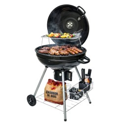 Barbecue Carbone INTEC Ø54cm con Termostato e Stoccaggio