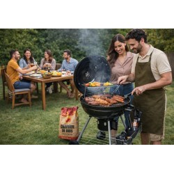 Houtskoolbarbecue INTEC Ø54cm met Thermostaat en Opbergruimte