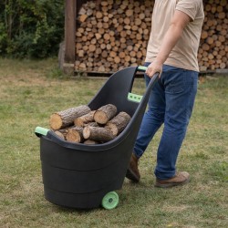 Carrello da Giardino 62L KZ GARDEN - Trasporto Facile Legno