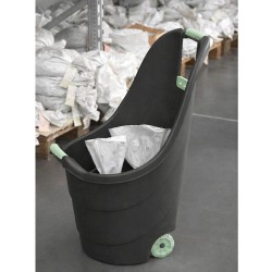 Chariot de Jardin 62L KZ GARDEN - Transport Facile Bois