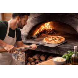 Set 4 RVS Pizzascheppen INTEC voor Houtoven