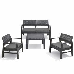 Gartenmöbelset 4 Pers. Design UV Beständig KZ Garden