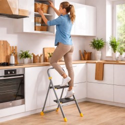 Keukentrap 2 Treden INTEC - Veiligheid en Robuustheid 150kg