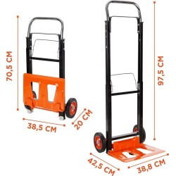 Klappbarer Transportwagen 90 kg BLACK & DECKER Aluminium