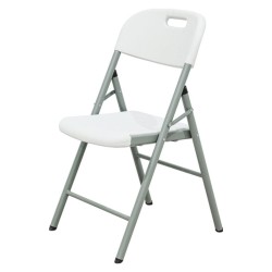 Cadeiras Dobráveis Brancas KZ GARDEN - Conjunto de 4 Exterior