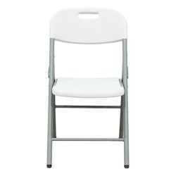 Sillas Plegables Blancas KZ GARDEN - Lote de 4 Exterior