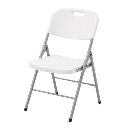 Opvouwbare Witte Stoelen KZ GARDEN - Set van 4 Buiten