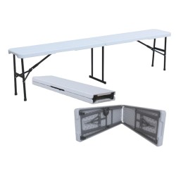 Set di 2 Panchine Pieghevoli KZ GARDEN - Ideale Giardino/Campeggio