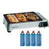 Plancha gaz portable 2300W plaque antiadhésive surface