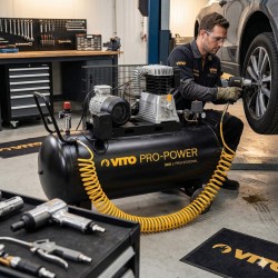 Luchtcompressor met Riem 300L Driefasig 10 Bar 4000W