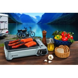 Portable Gas Plancha 2300W Non-Stick Plate 34x25 cm
