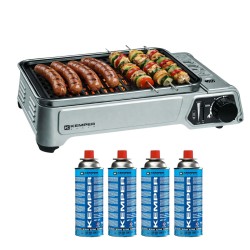Barbecue a gas portatile 1900W Accensione Piezo Griglia