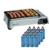 Barbecue a gas 1900W Griglia antiaderente Accensione piezo 16