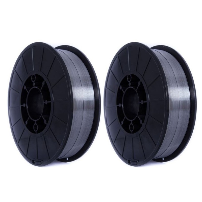 Pack 2 Bobines Fil Fourré Acier 0.9mm 900g Soudage MIG-MAG Ø100mm UN