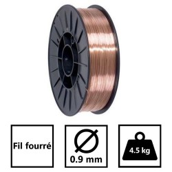 Filo animato senza gas 0.9mm 4.5kg Ø200mm acciaio saldatura MIG-MAG