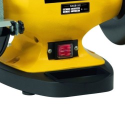 Esmeril de bancada 330W 2 rebolos Ø150 mm Base de ferro fundido Grãos