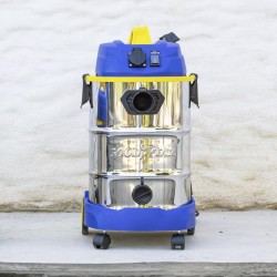 Nass- und Trockensauger 1600W Edelstahltank 30L HEPA-Filter