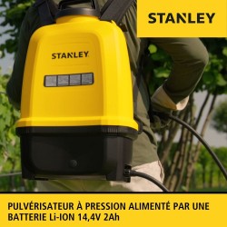 Elektrische sproeier 16L, Lithiumbatterij 14.4 V / 2.0 Ah - Tuinsproeier + Uitschuifbare lans STANLEY