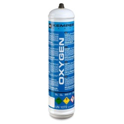 Oxygen bottle 110 bar M10 250g KEMPER for torches