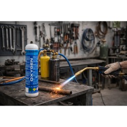 Garrafa oxigênio 110 bar M10 250g KEMPER para maçaricos