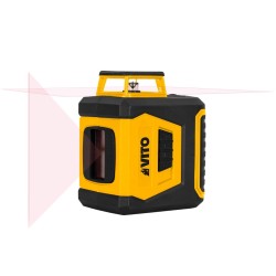 Niveau Laser 3 Lignes Vertes 20m Précision ±0.5 mm/m Piles