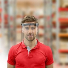 Beschermvizier 36x23 cm + 3 wasbare maskers