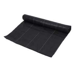 Toile de paillage Noire 1,60m X 10 mètres Geotextile Qualité 100g