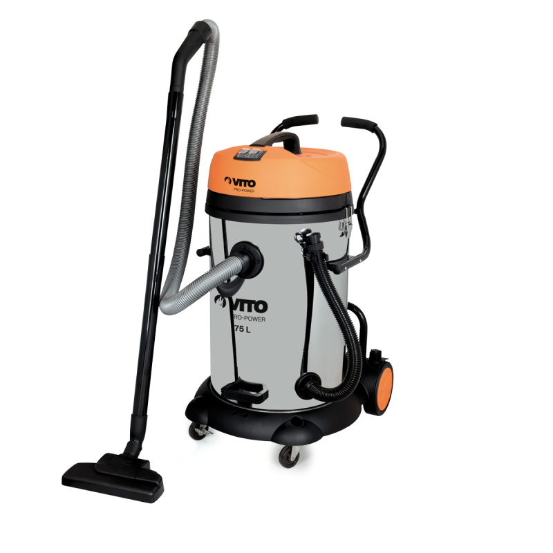 Aspirateur professionnel eaux et poussières 75L VITOPOWER - Univers Du Pro