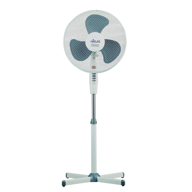 Ventilateur sur pied 45W 3 vitesses Oscillation réglable NIKLAS