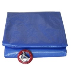 Zwembadzeil Rond 620 cm HDPE 140g/m² UV-bescherming Net