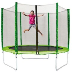 Rundes Outdoor-Trampolin Jumpy Ø 2,44 m 150 kg Max Netz