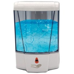 Distributeur Automatique Gel/Savon 700ml Capteur IR Alimentation Pil