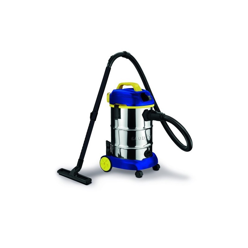 Aspirateur Eau et Poussières 1600W Cuve Inox 30L Filtre HEPA Fonctio