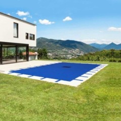Bâche piscine rectangulaire 6x10m Anti UV 140g/m² Polyéthylène tress