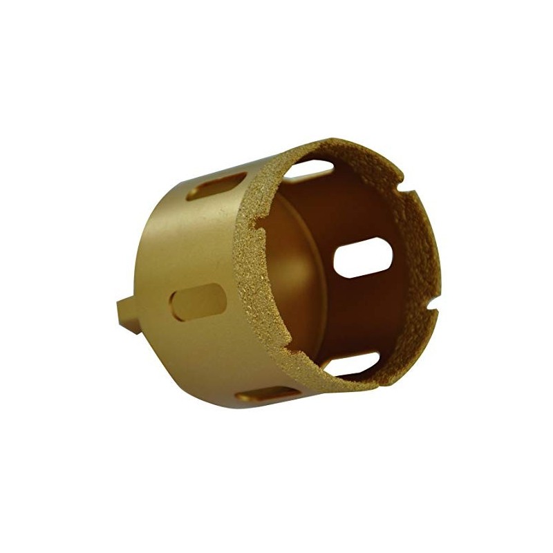 Scie Cloche Diamond Dry D65mm Ø65mm Queue Hexagonale Grains Diamant