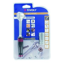 Douille Universelle 7-19 mm 54 Broches Acier Alliage Clé à Cliquet 3