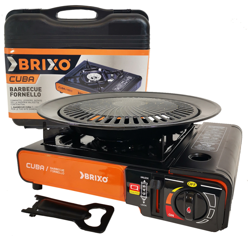 Réchaud gaz piezo grille BRIXO