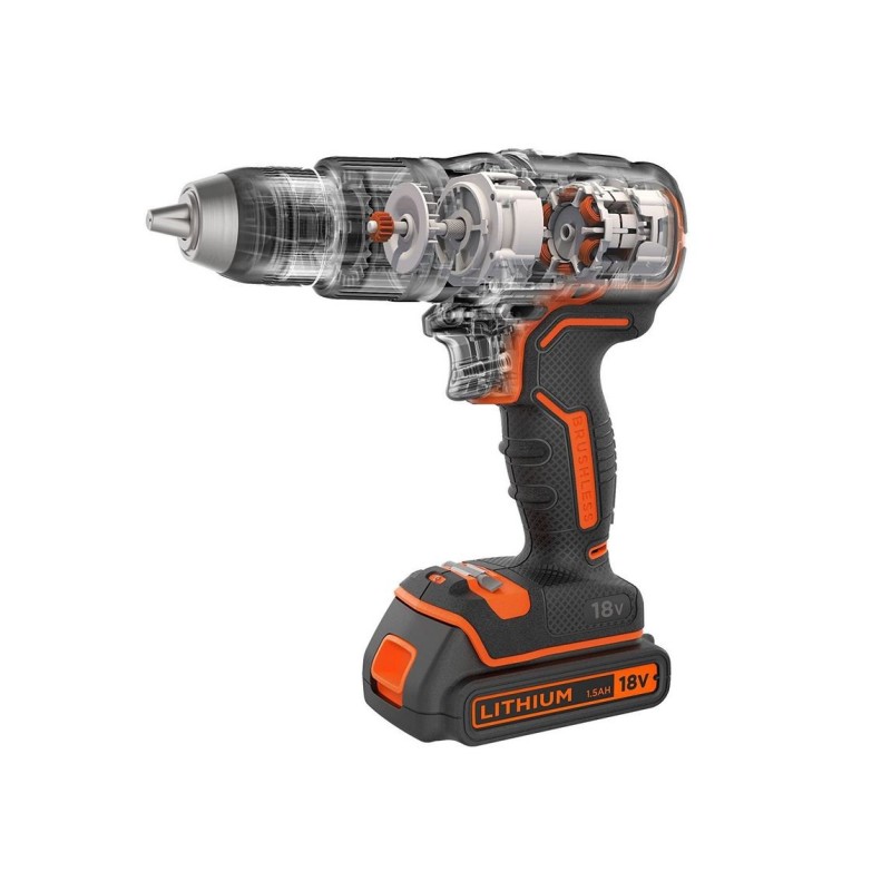 Perceuse à percussion 18V 52Nm Brushless BLACK & DECKER