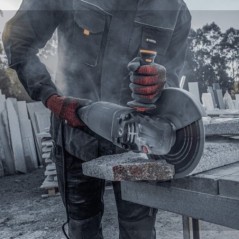 Amoladora angular 230mm 2600W velocidad 6500 rpm mango 3