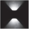Applique esterna LED da parete 2x7W 6000K IP65 Alluminio