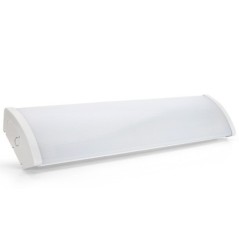 Réglette acrylique opalescente LED 2x18W 6500K 3600 lumens angle 320