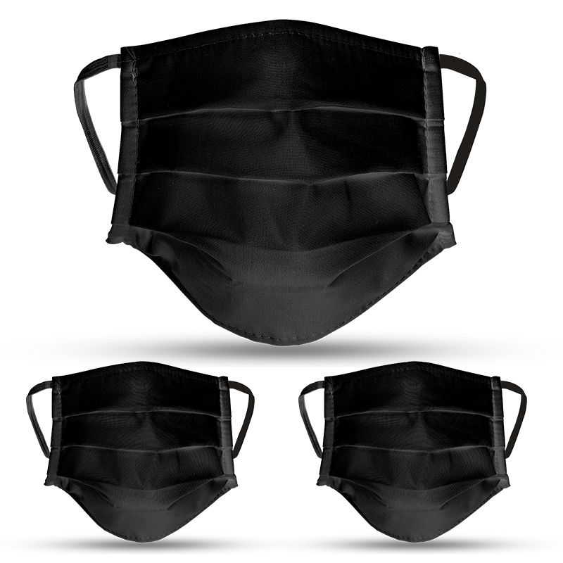 Lot de 3 masques tissu lavable noir - Univers Du Pro