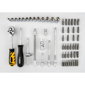 Malette à outils 119 pièces Caisse à outils Haute qualité Professionnelle  Chrome vanadium Finition chromée satinée VITO