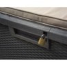 Coffre de jardin 560L effet rotin anthracite résistant