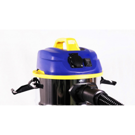 Aspirateur eau et poussières 1600W - 50L inox - 23 Kpa avec soufflerie et  vidange de la cuve