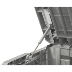 Tuinbox 550L Houtlook UV-bestendig Vergrendelbaar Hars