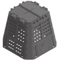 XXL Tuincompostbak 740L Recyclebaar 94x94x113cm