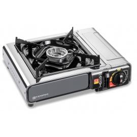 Réchaud inox gaz Kemper 2200W | Réchaud à gaz avec allumage piezo.