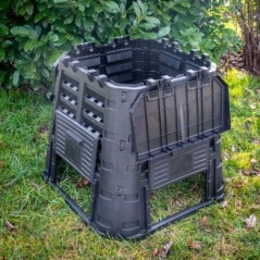 Compostiera da giardino XL 480L plastica riciclabile resistente
