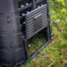 Composteira de jardim XL 480L plástico reciclável resistente